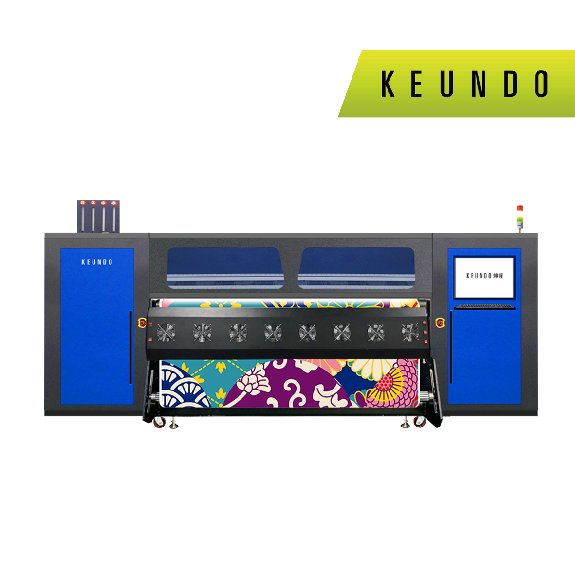 SQ-2208E&2215E Industrial Rubber Roll Dye Sublimation Printer With I3200 Heads