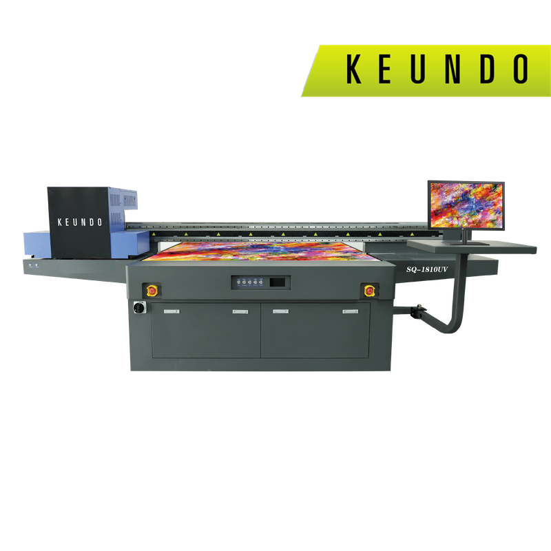 SQ1810 UV 1800mm*1000mm LED UV Flatbed Printer With Ricoh Gen6/ Epson I3200-U1 Print Heads 